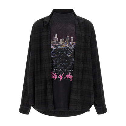 Balenciaga Black Cotton Blouse