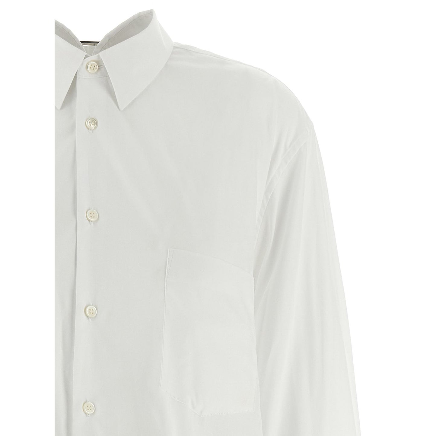 Comme Des Garçons White Cotton Blouse