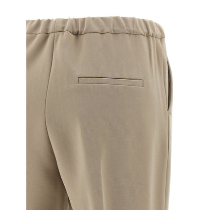 Alberto Biani Beige Triacetate Casual Pants