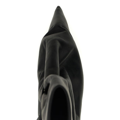 Rick Owens Black Cowhide Ankle Boots