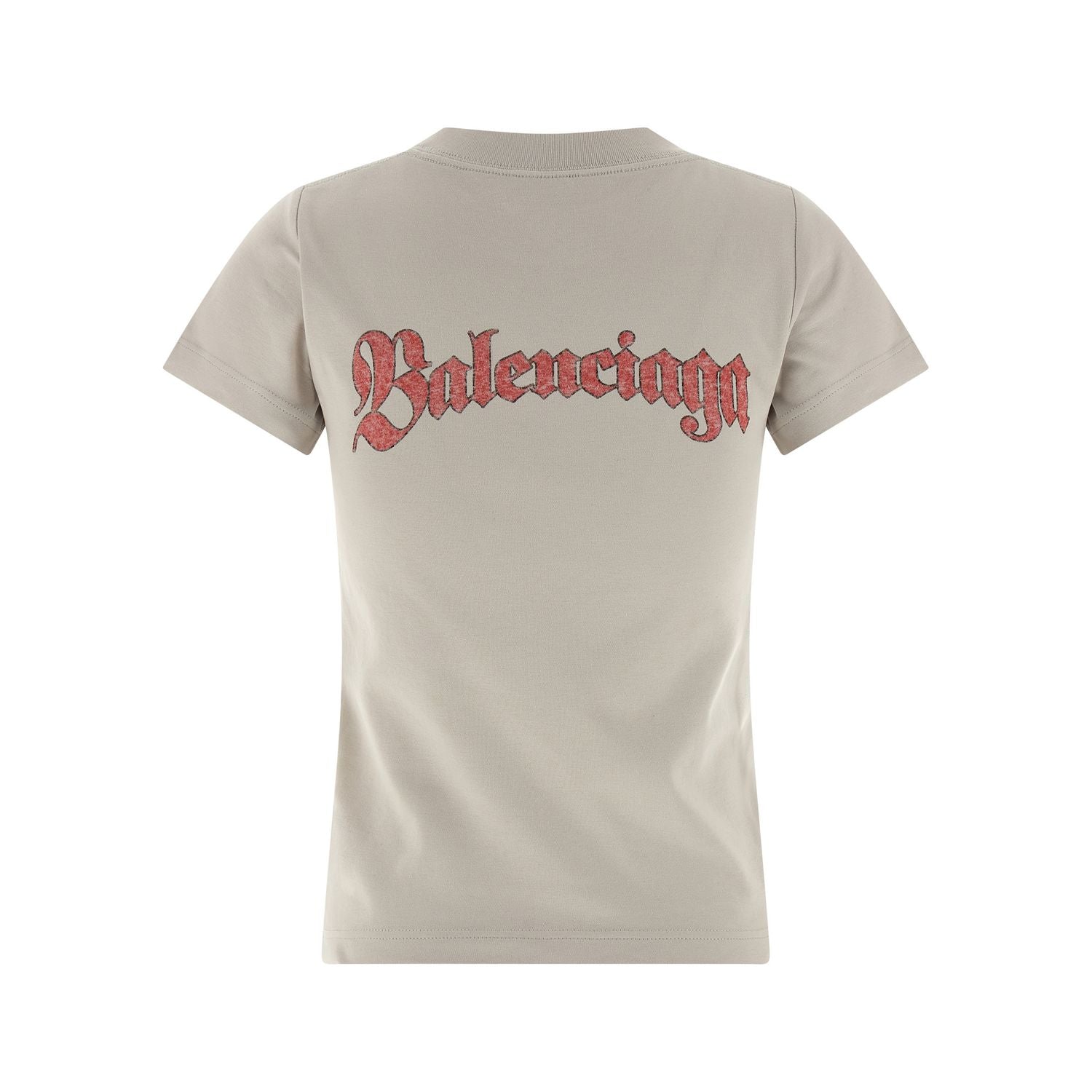 Balenciaga Gray Cotton T-Shirt
