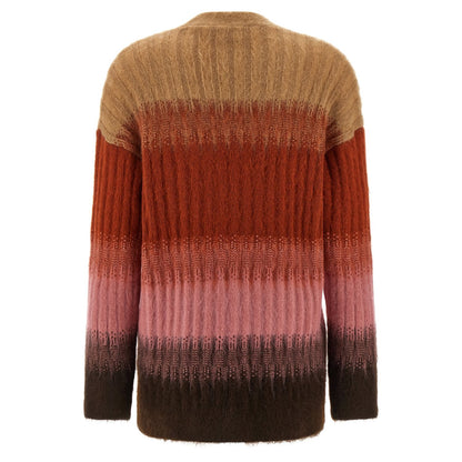 Fendi Multicolor Wool Cardigan