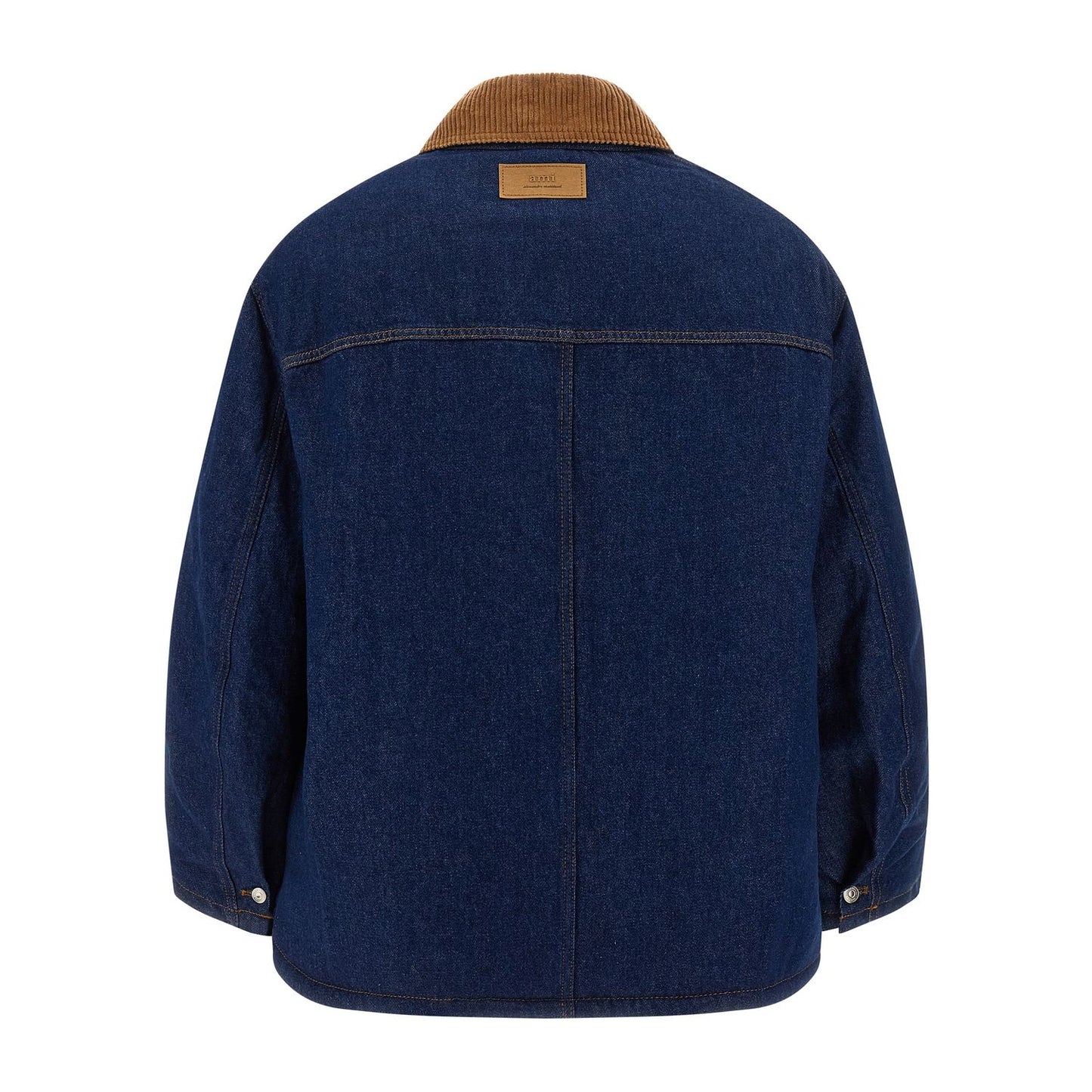 Ami Paris Blue Cotton Denim Jacket
