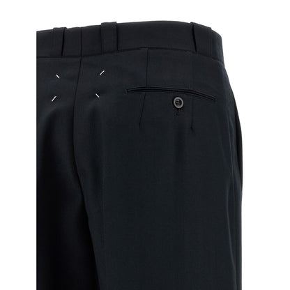 Maison Margiela Black Wool Dress Pants