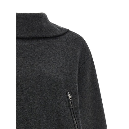 Balenciaga Gray Wool Cardigan
