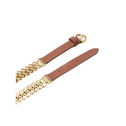 PINKO Brown Calfskin Regular Belt