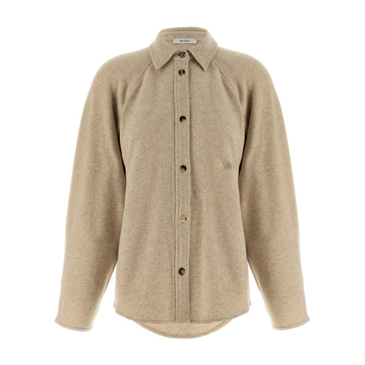 Max Mara Beige Cashmere Blouse
