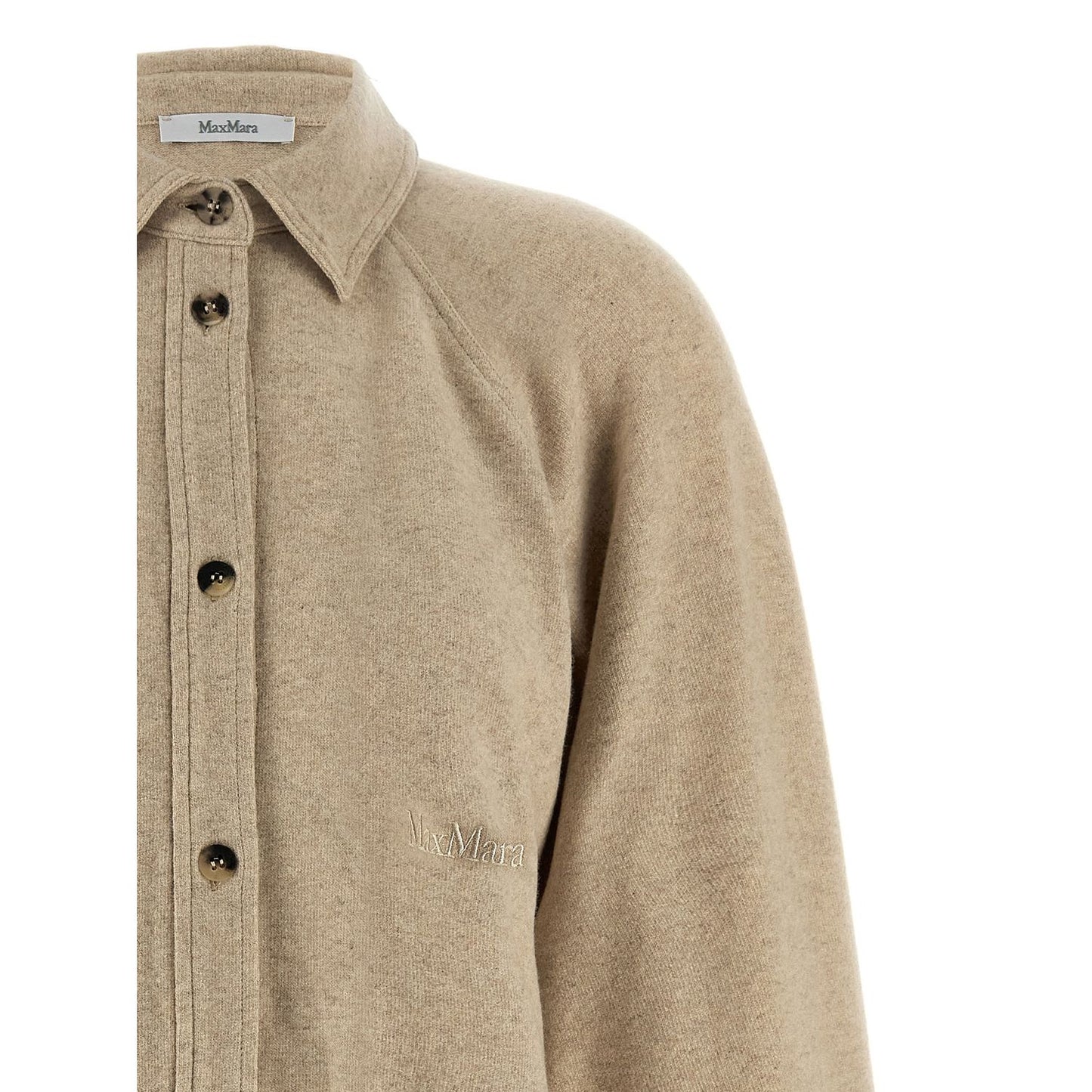 Max Mara Beige Cashmere Blouse