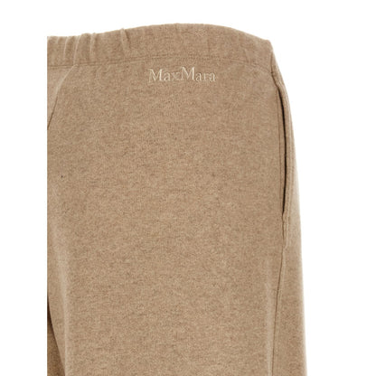 Max Mara Beige Cashmere Casual Pants