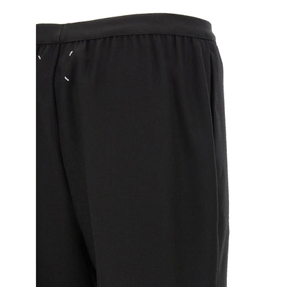 Maison Margiela Black Virgin Wool Casual Pants