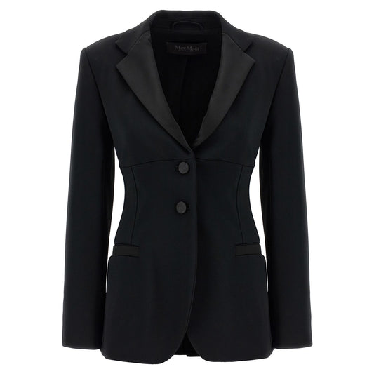 Max Mara Black Viscose Blazer