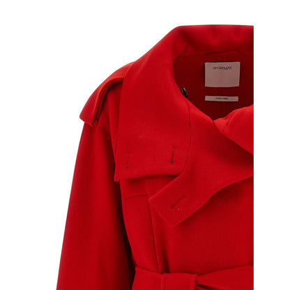 Sportmax Multicolor Virgin Wool Coat