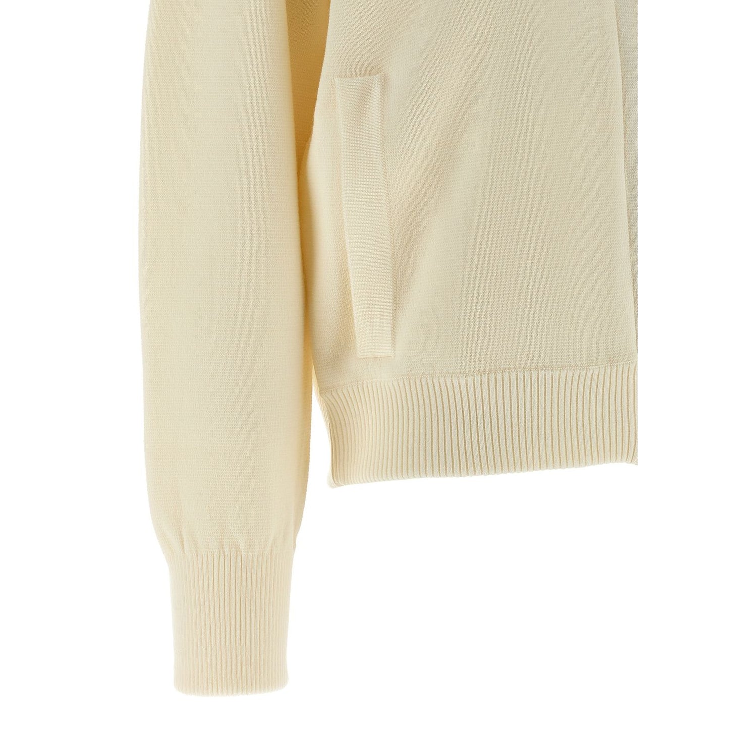 Max Mara White Virgin Wool Cardigan