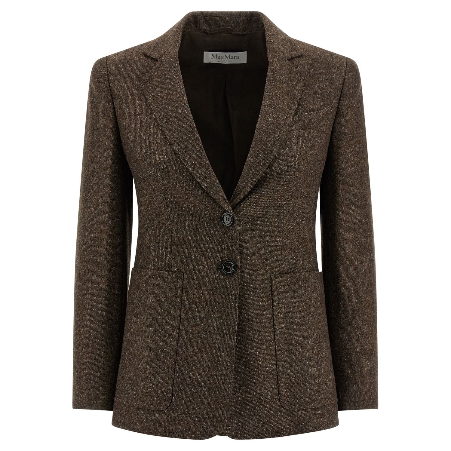 Max Mara Brown Virgin Wool Blazer