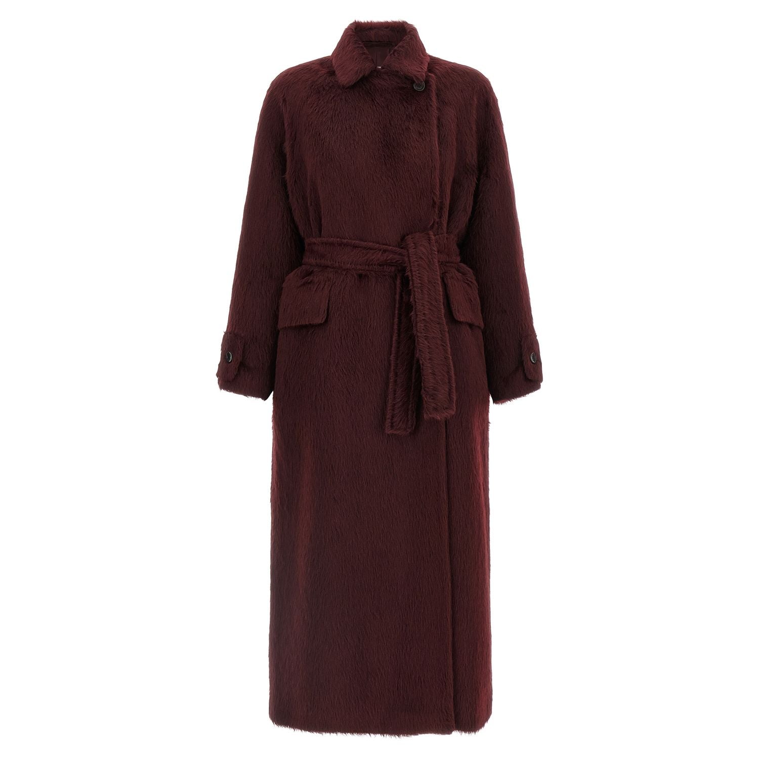 Max Mara Bordeaux Wool Coat
