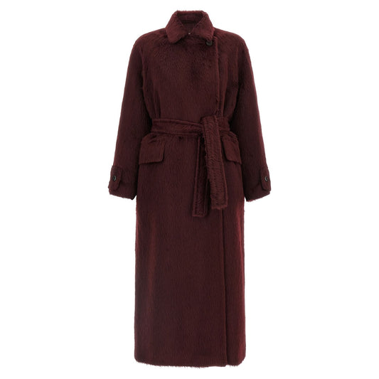 Max Mara Bordeaux Wool Coat