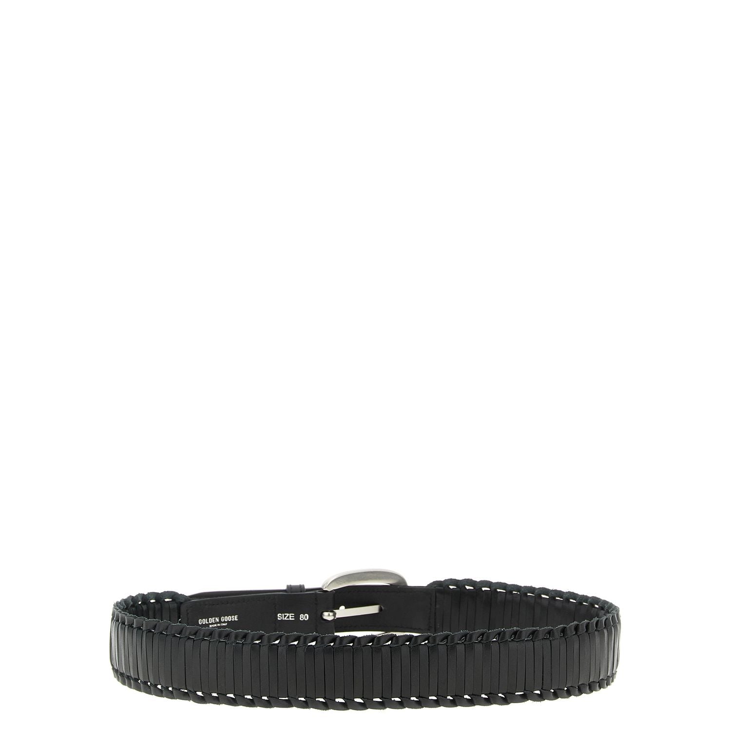 Golden Goose Black Cowhide Regular Belt