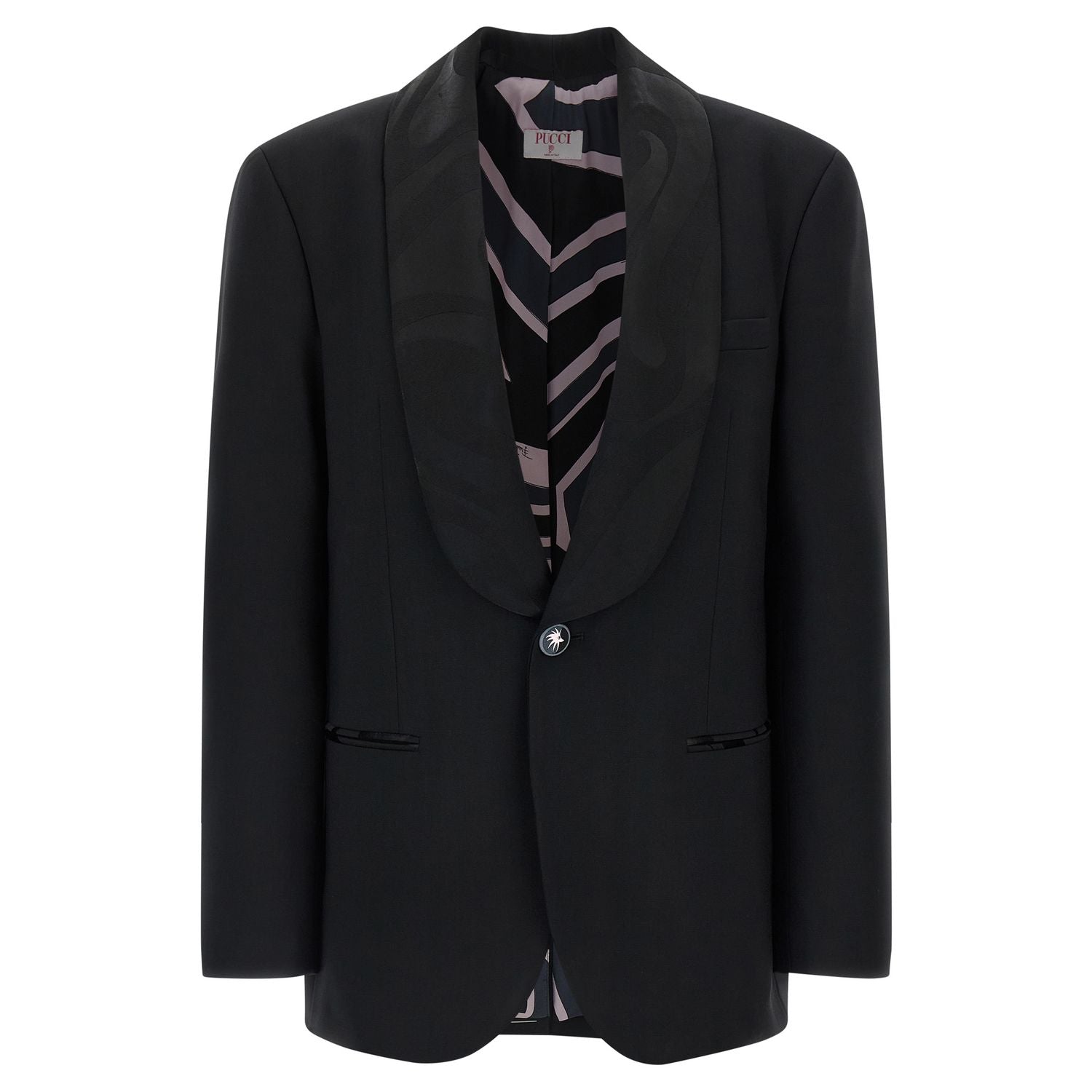 Emilio Pucci Black Virgin Wool Blazer
