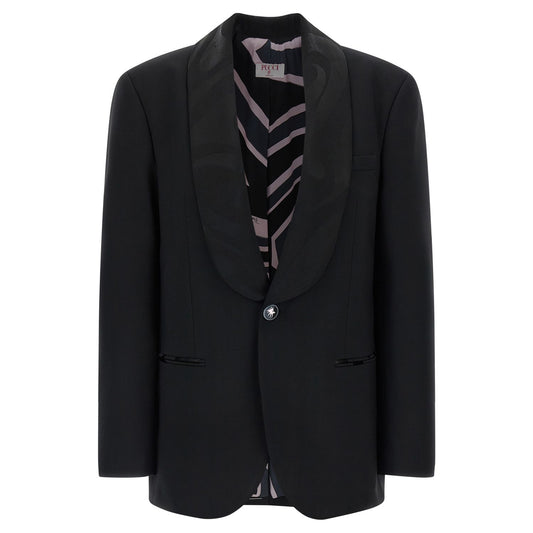 Emilio Pucci Black Virgin Wool Blazer