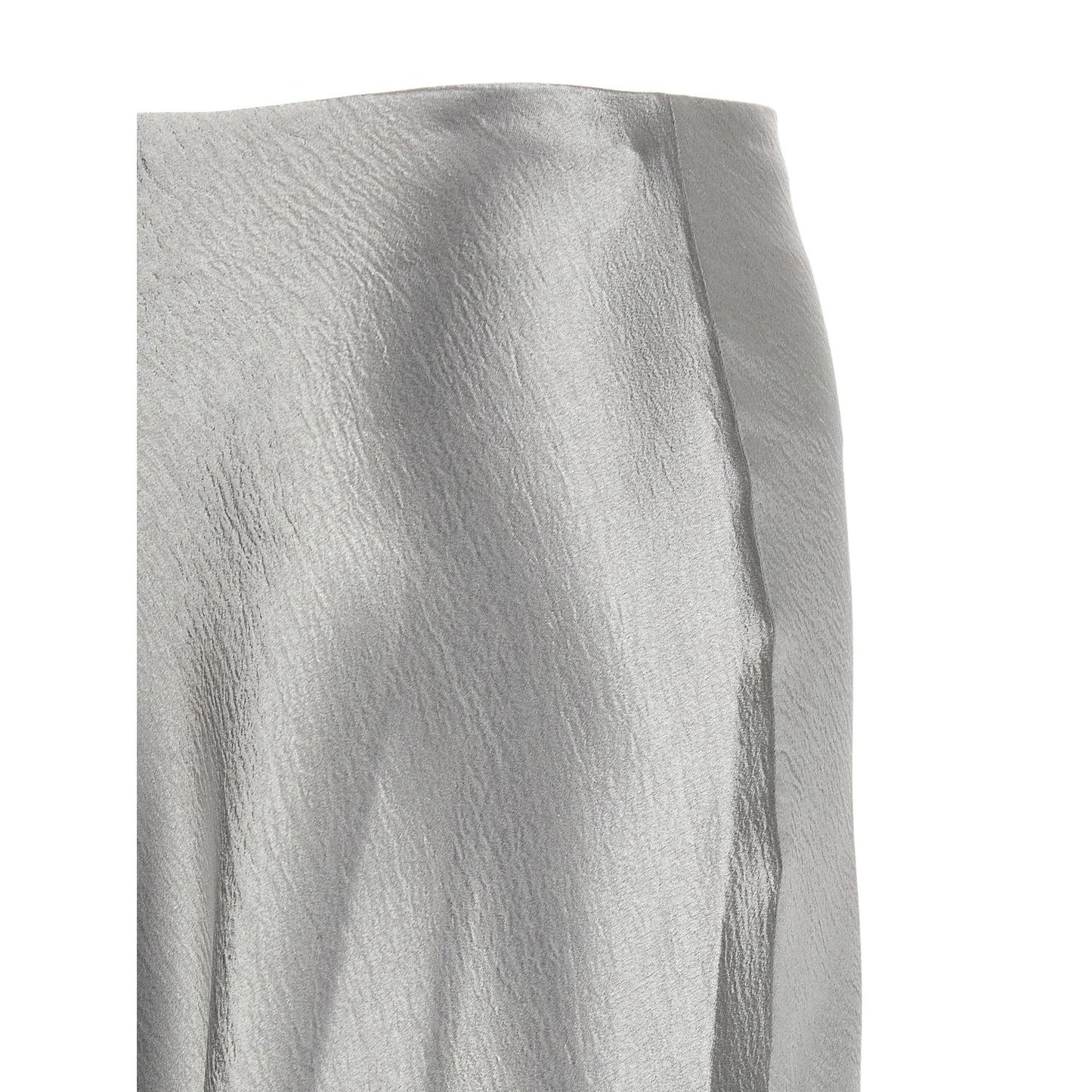 Tory Burch Gray Polyester Midi Skirt