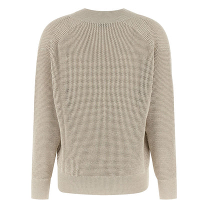 Brunello Cucinelli Beige Cotton Cardigan