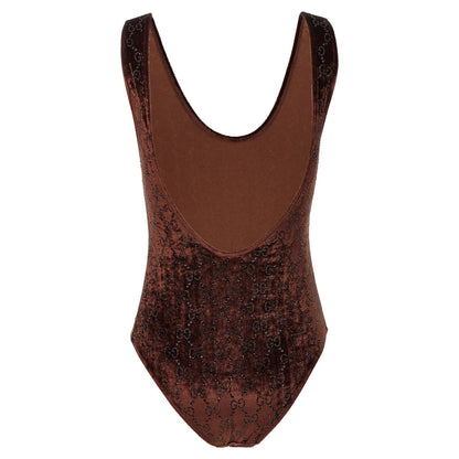 Gucci Brown Polyamide Bodysuit