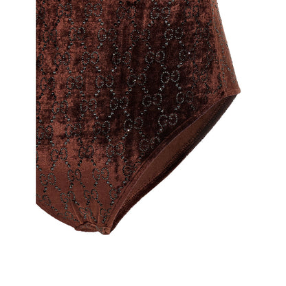 Gucci Brown Polyamide Bodysuit