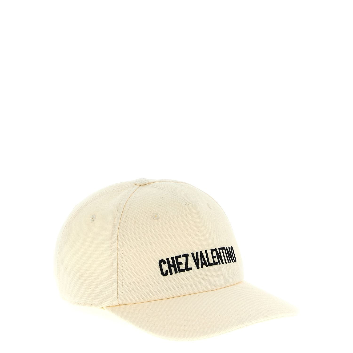 Valentino Garavani Beige Cotton Cap (Baseball Hat)