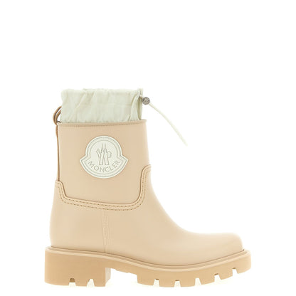Moncler Beige Pvc Ankle Boots