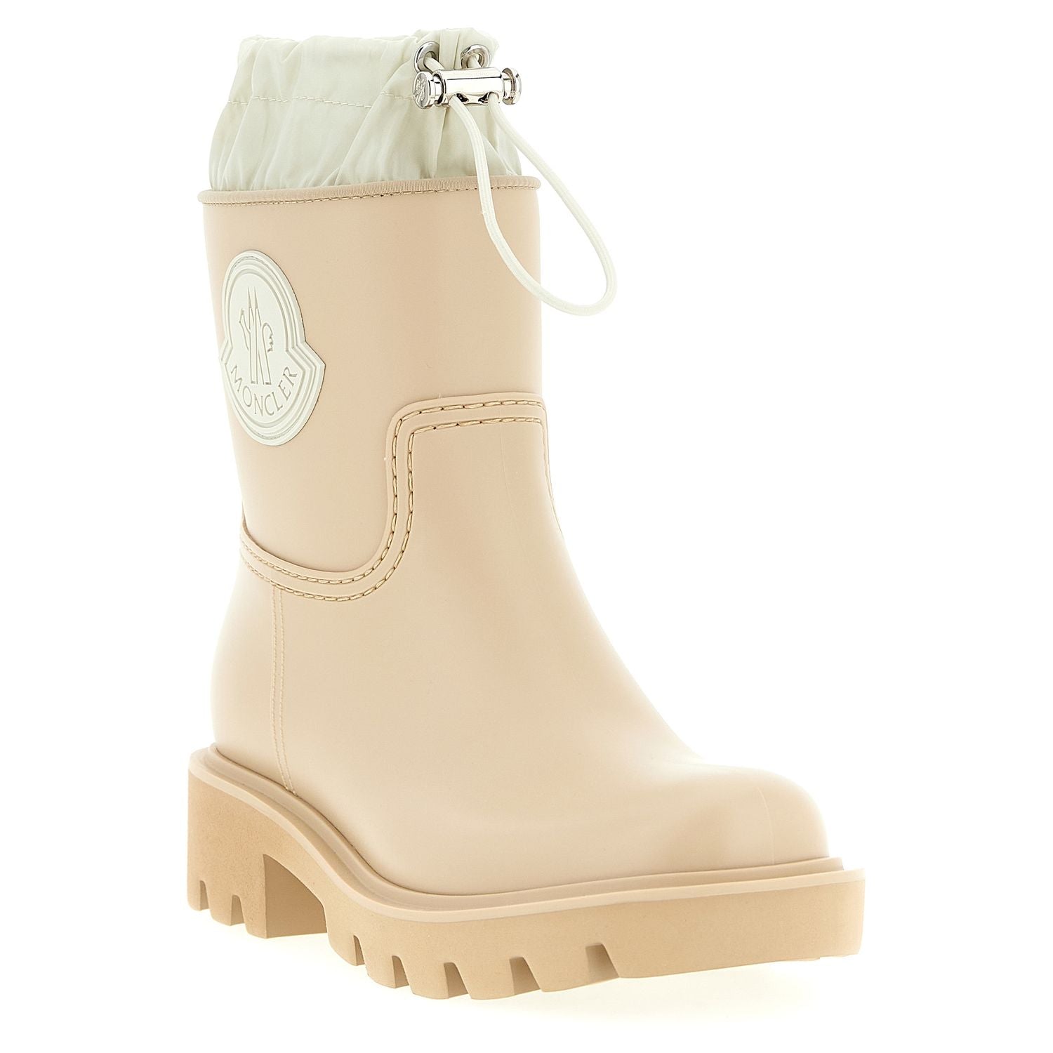 Moncler Beige Pvc Ankle Boots