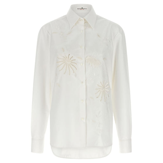 Ermanno Scervino White Cotton Blouse