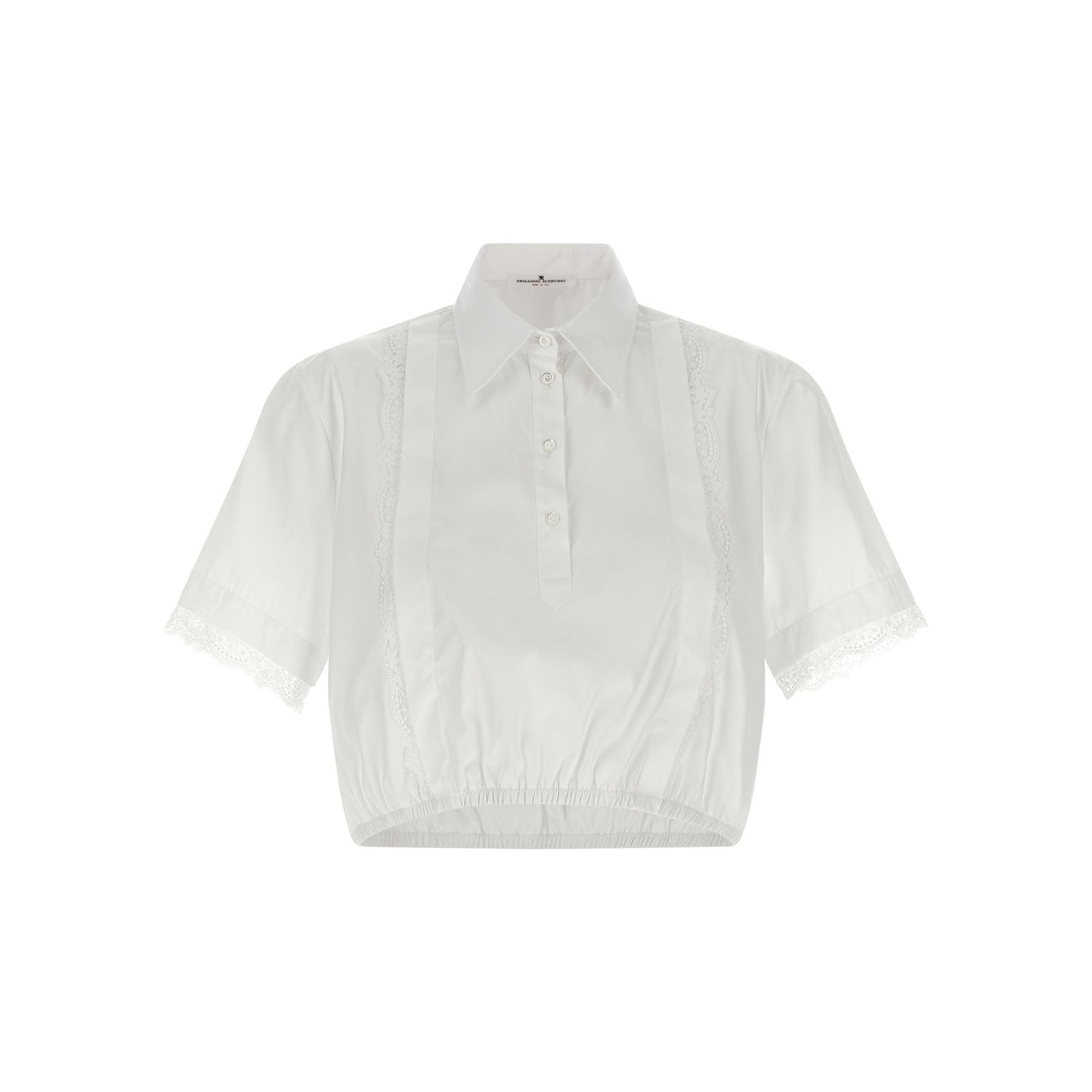 Ermanno Scervino White Cotton Blouse