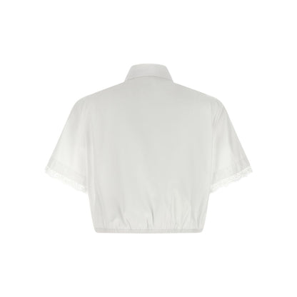 Ermanno Scervino White Cotton Blouse