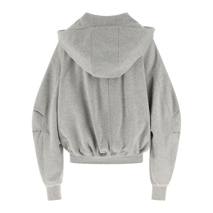 The Attico Gray Cotton Sweatshirt