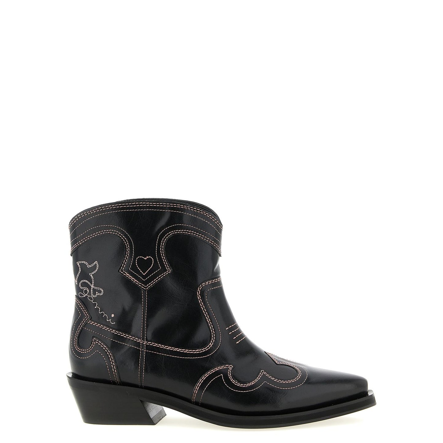Ganni Black Polyethylene Chelsea Boots