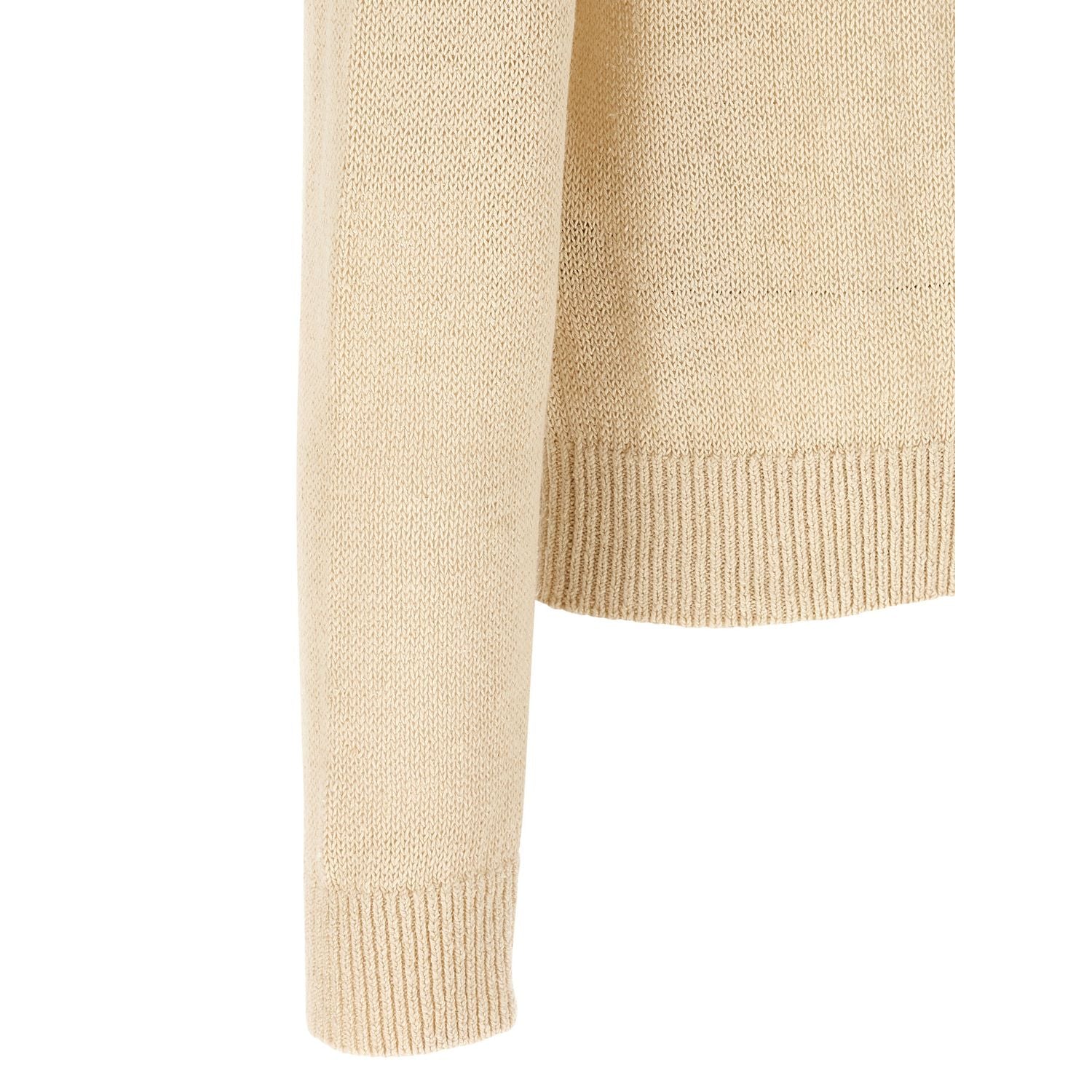 Jil Sander Beige Hemp Cardigan
