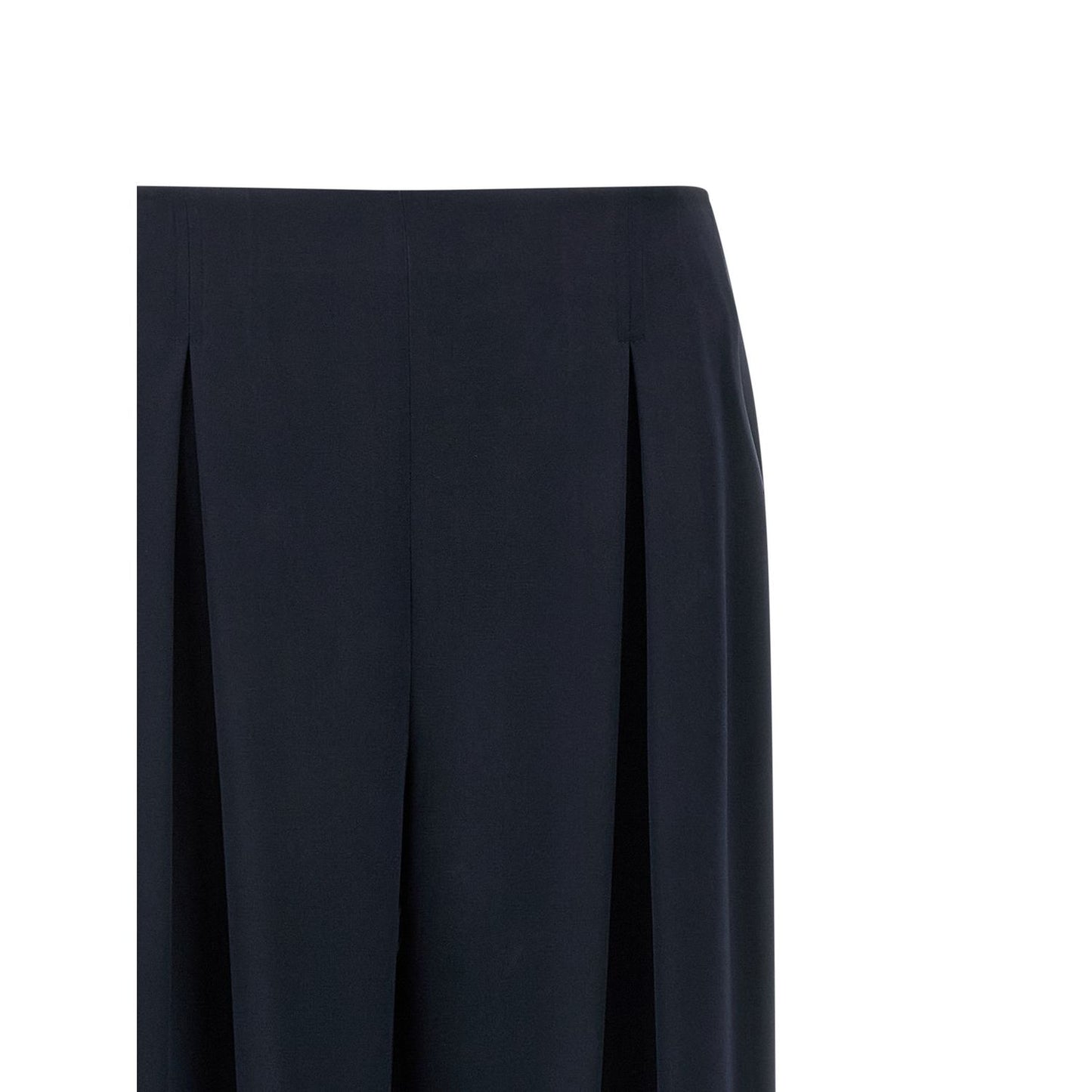 Max Mara Blue Silk Casual Pants