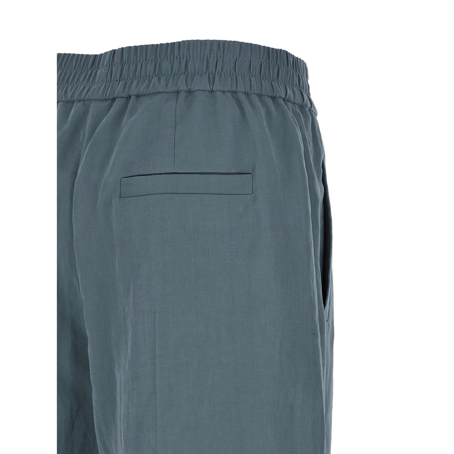 Brunello Cucinelli Blue Cotton Casual Pants