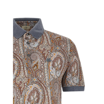 Etro Multicolor Cotton Polo Shirt
