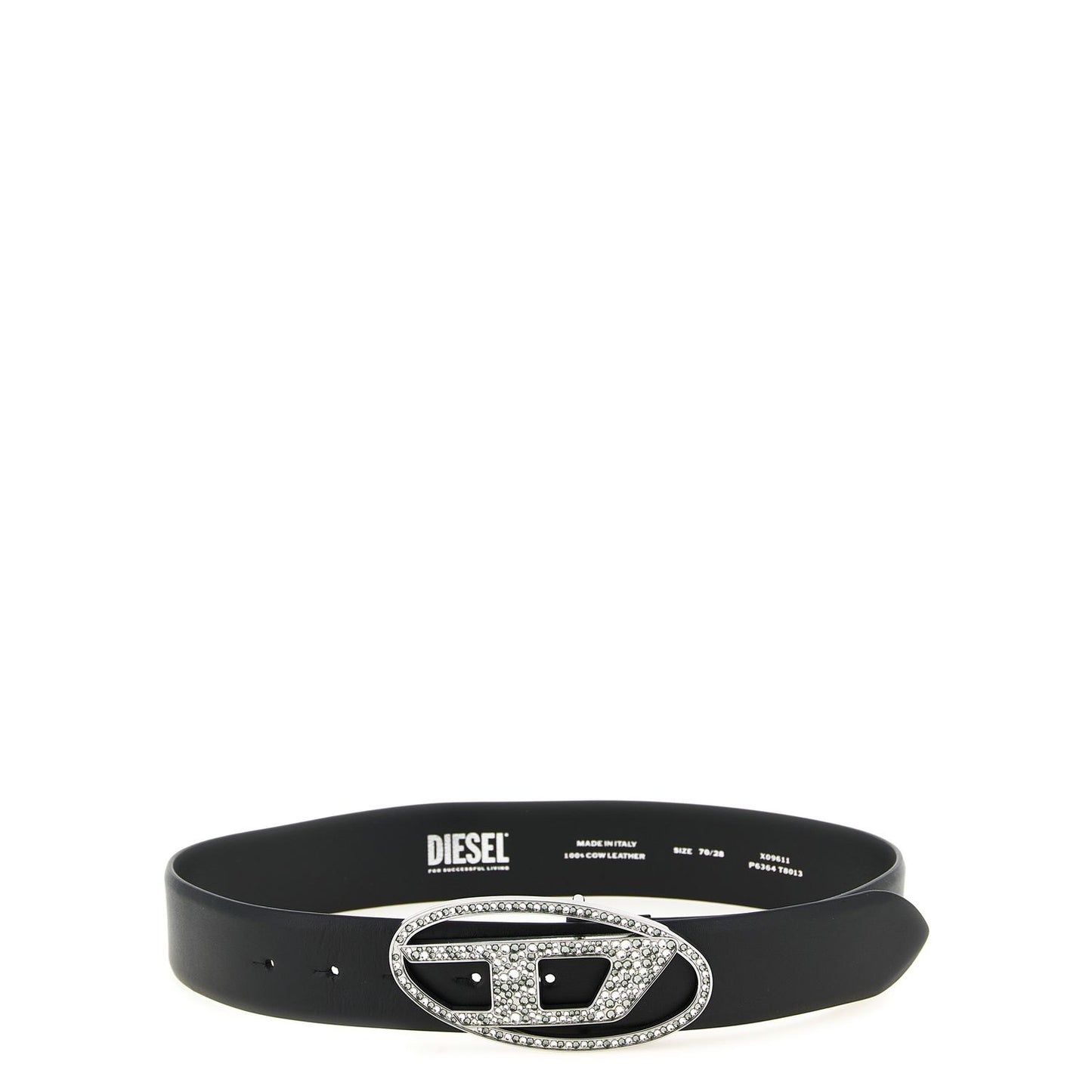 Diesel Black Leather Regular Belt