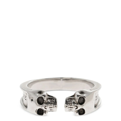 Alexander McQueen Silver Stainless Steel Ring