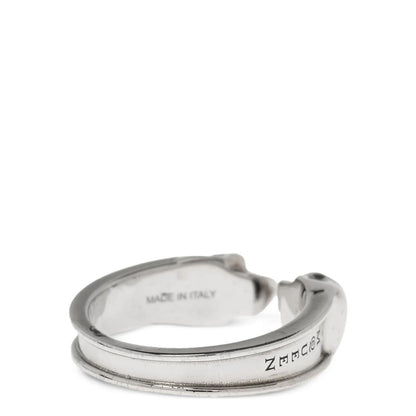 Alexander McQueen Silver Stainless Steel Ring