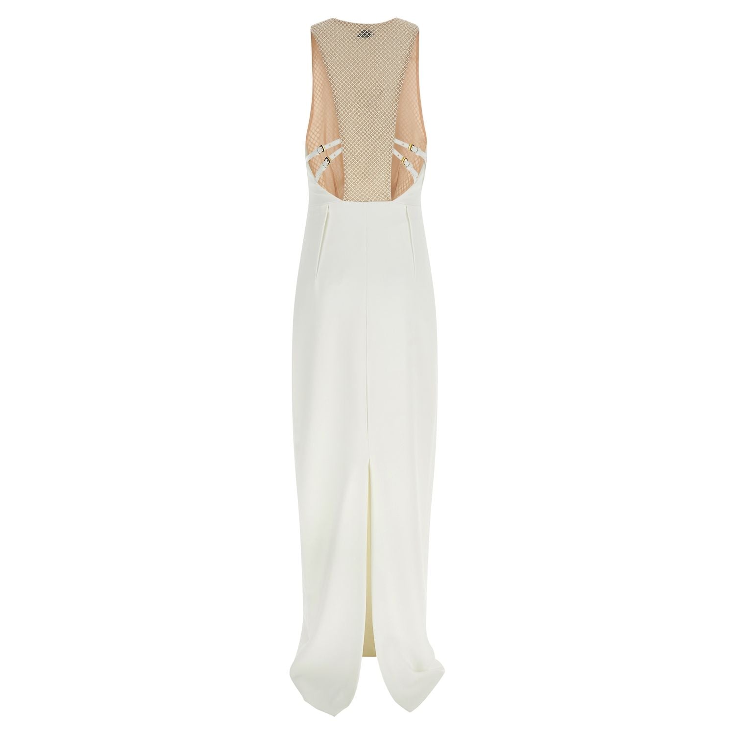 Elisabetta Franchi White Polyester Long Dress