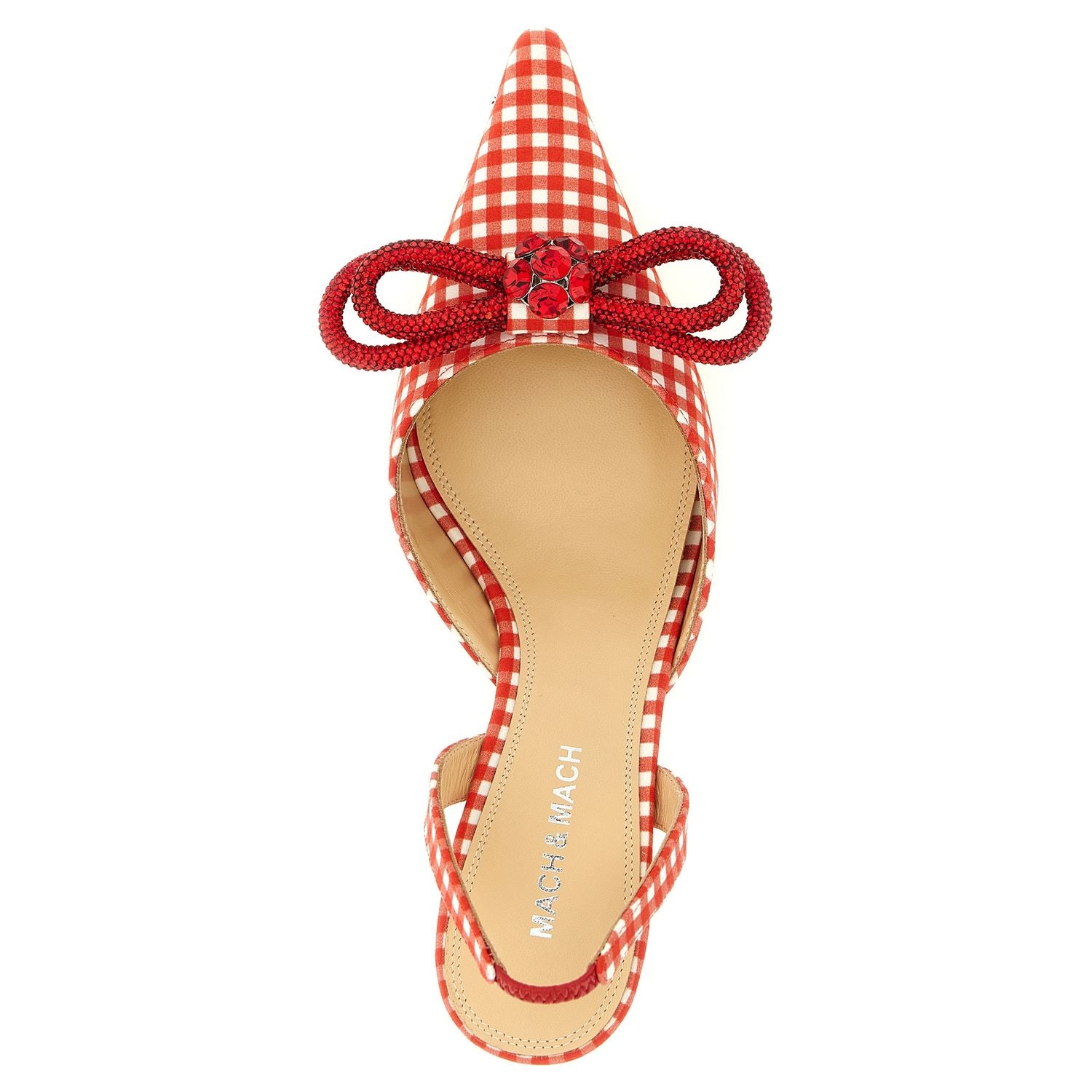 MACH & MACH Multicolor Cotton-Like Mid Heel Pumps