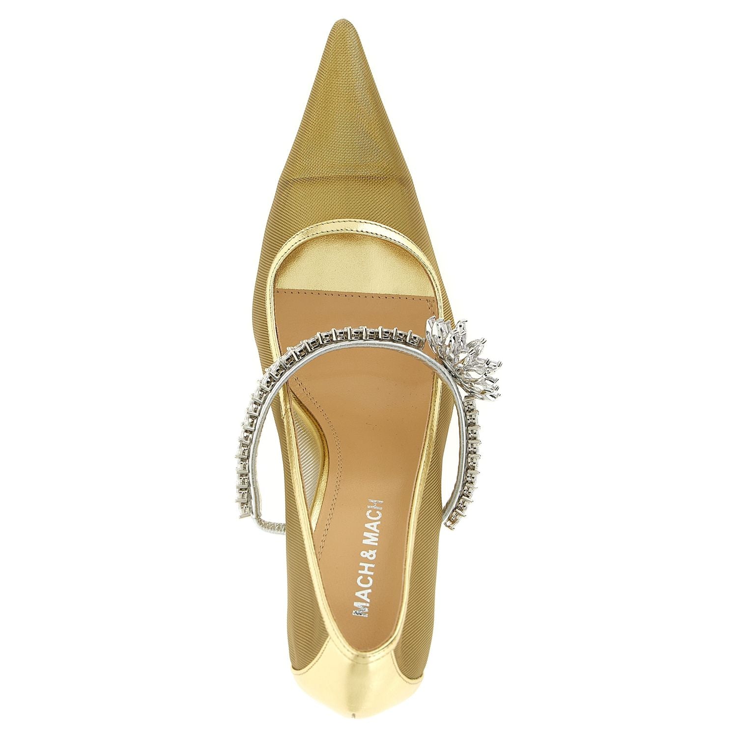 MACH & MACH Gold Polyamide High Heel Pumps