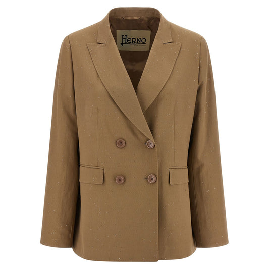 Herno Beige Viscose Blazer