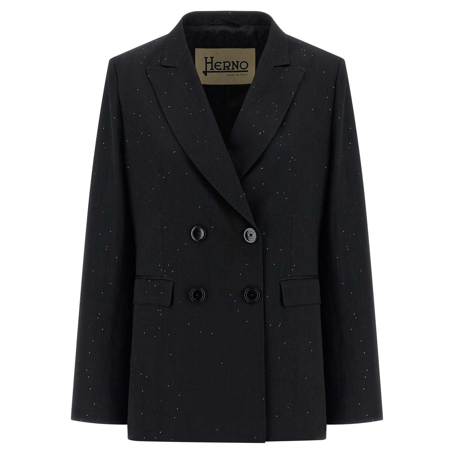 Herno Black Viscose Blazer