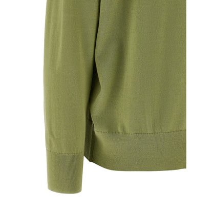 Dries Van Noten Bicolor Merino Wool Cardigan