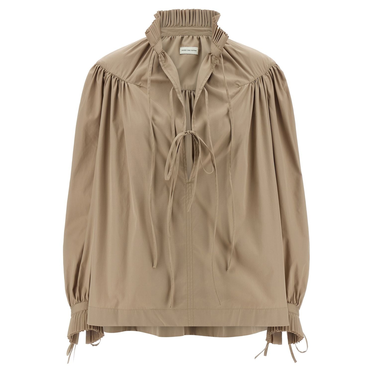 Dries Van Noten Beige Cotton Blouse