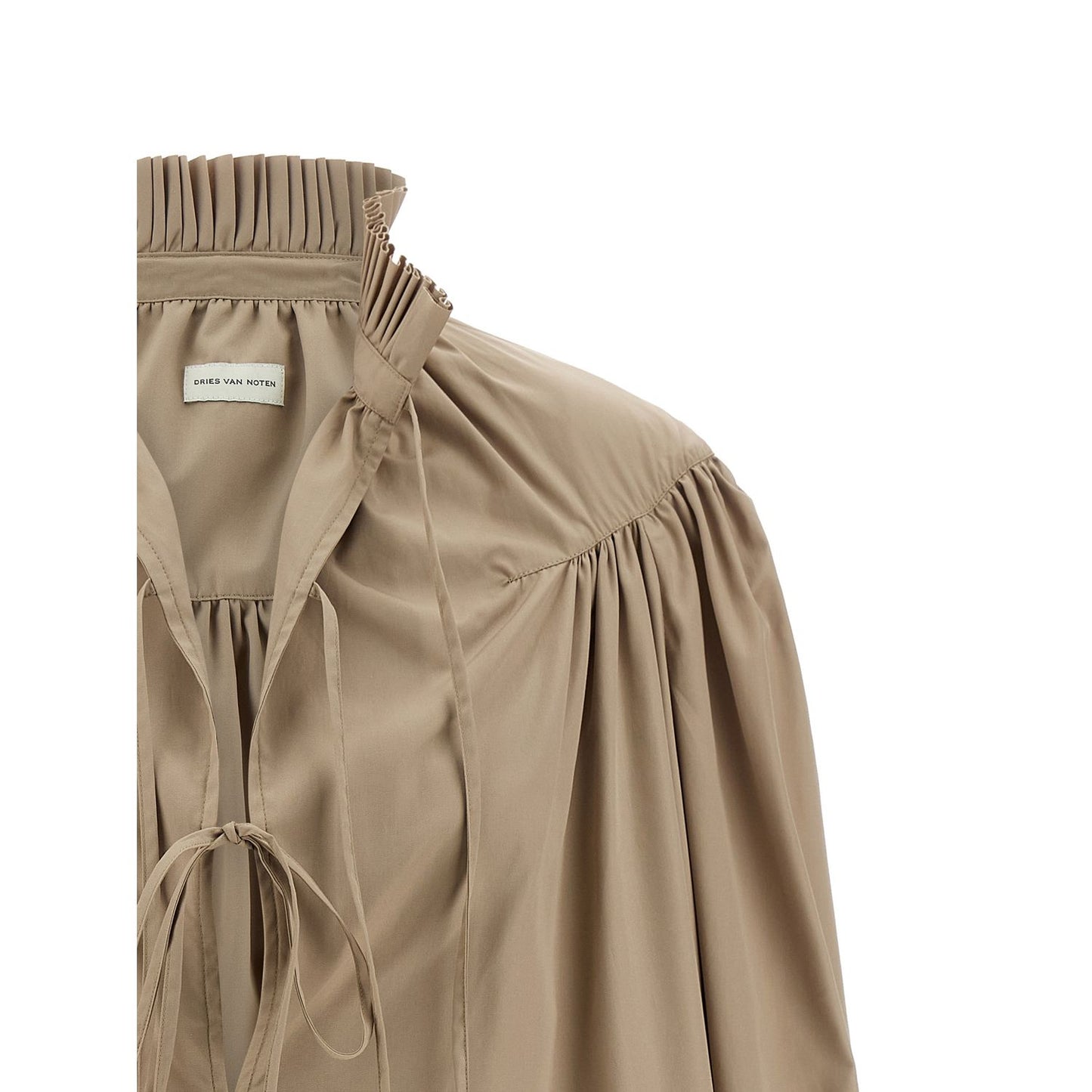 Dries Van Noten Beige Cotton Blouse